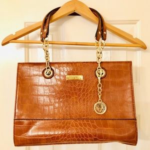 Condition Like New Caramel Anne Klein Handbag Gold
